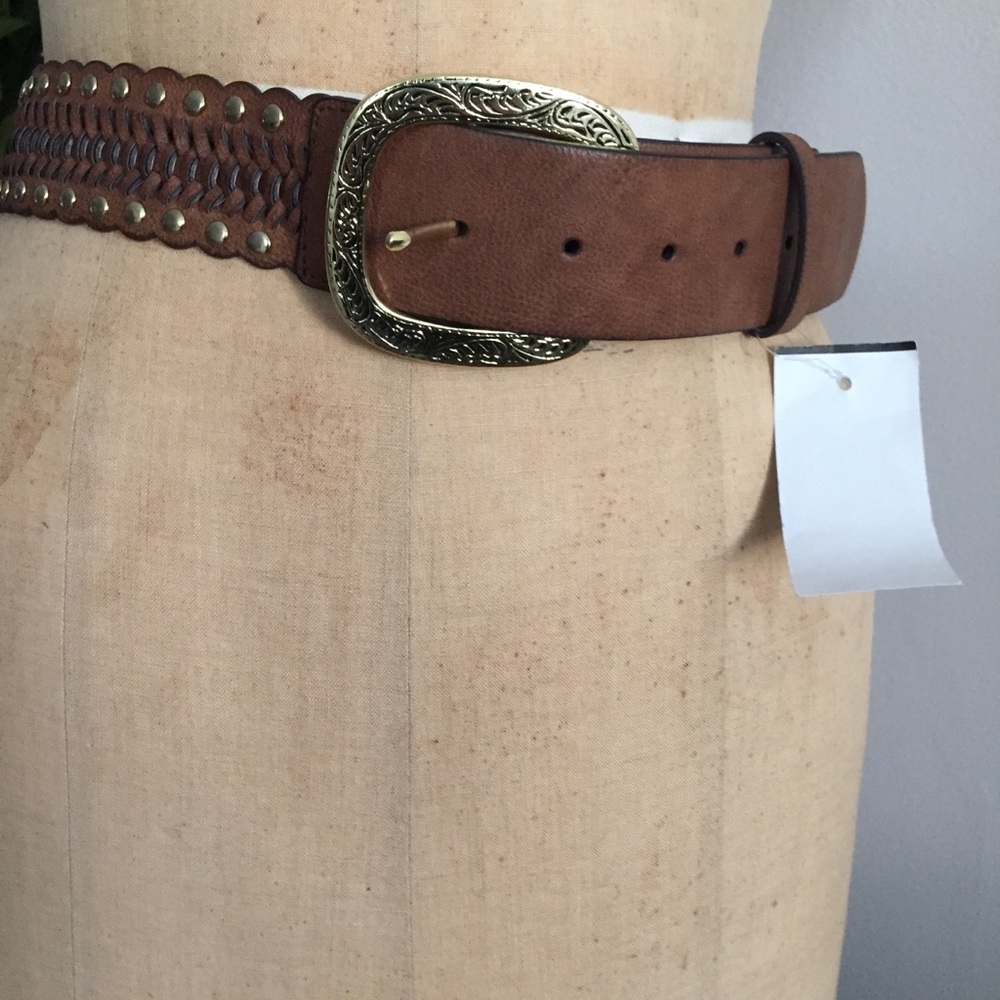 NWT brown leather belt
